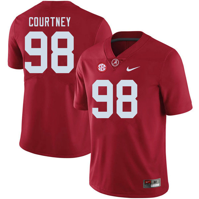 Men #98 Will Courtney Alabama Crimson Tide College Football Jerseys Sale-Crimson
